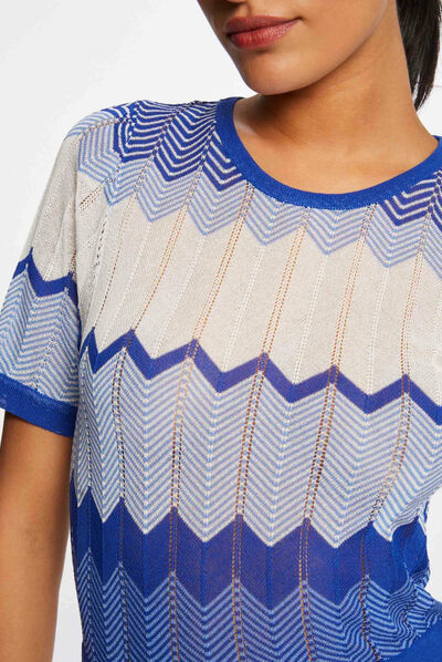 Maxi straight jumper dress chevron print  ladies'