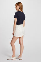 T-shirt with message navy women