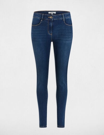 Standard waisted slim jeans raw denim women