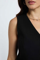 Jumpsuit with V-neck black women