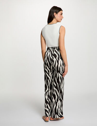 Flowy printed trousers multicolor women