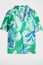 Short-sleeved blouse multicolor women