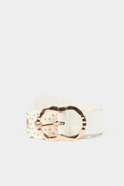 Belt with studs white women