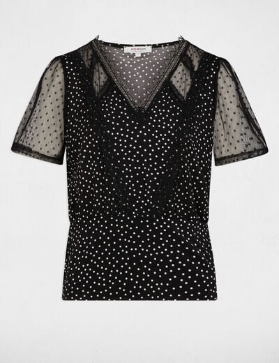 Short-sleeved t-shirt black women