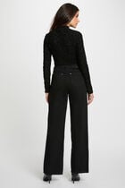 leopard high neck t shirt black women Leopard high neck t-shirt black women