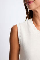 Sleeveless sweater white women
