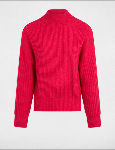 jumper high collar raspberry pink women Jumper high collar raspberry pink women