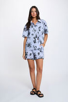 Shirt with contrast collar multicolor women