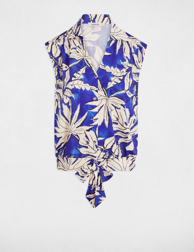 Short-sleeved t-shirt electric blue women