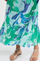 Printed maxi skirt multicolor women