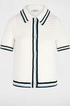 Cardigan short sleeves white women