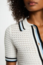 Cardigan short sleeves white women