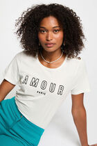 T-shirt with message white women
