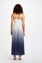 Maxi loose straight dress multicolor women