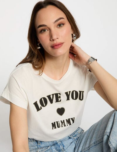 T-shirt with message white women