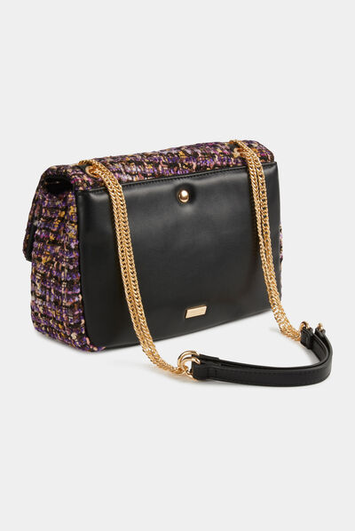 Bag with chain strap purple ladies'