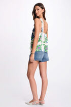 Printed sleeveless top multicolor women