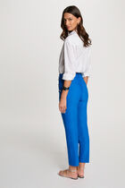 Pantalon cigarette 7/8ème bleu electrique femme