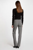 Printed fitted trousers multicolored women