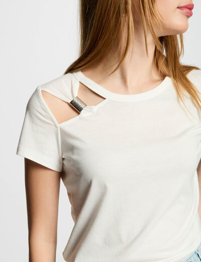 Short-sleeved t-shirt white women