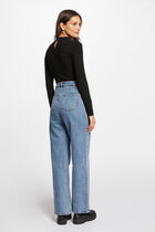Jumper high collar with lace black women