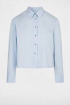 Long-sleeved shirt mid blue women