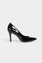 Stilettos with patent effect black women