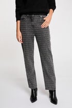 Jean mom taille haute gris moyen femme
