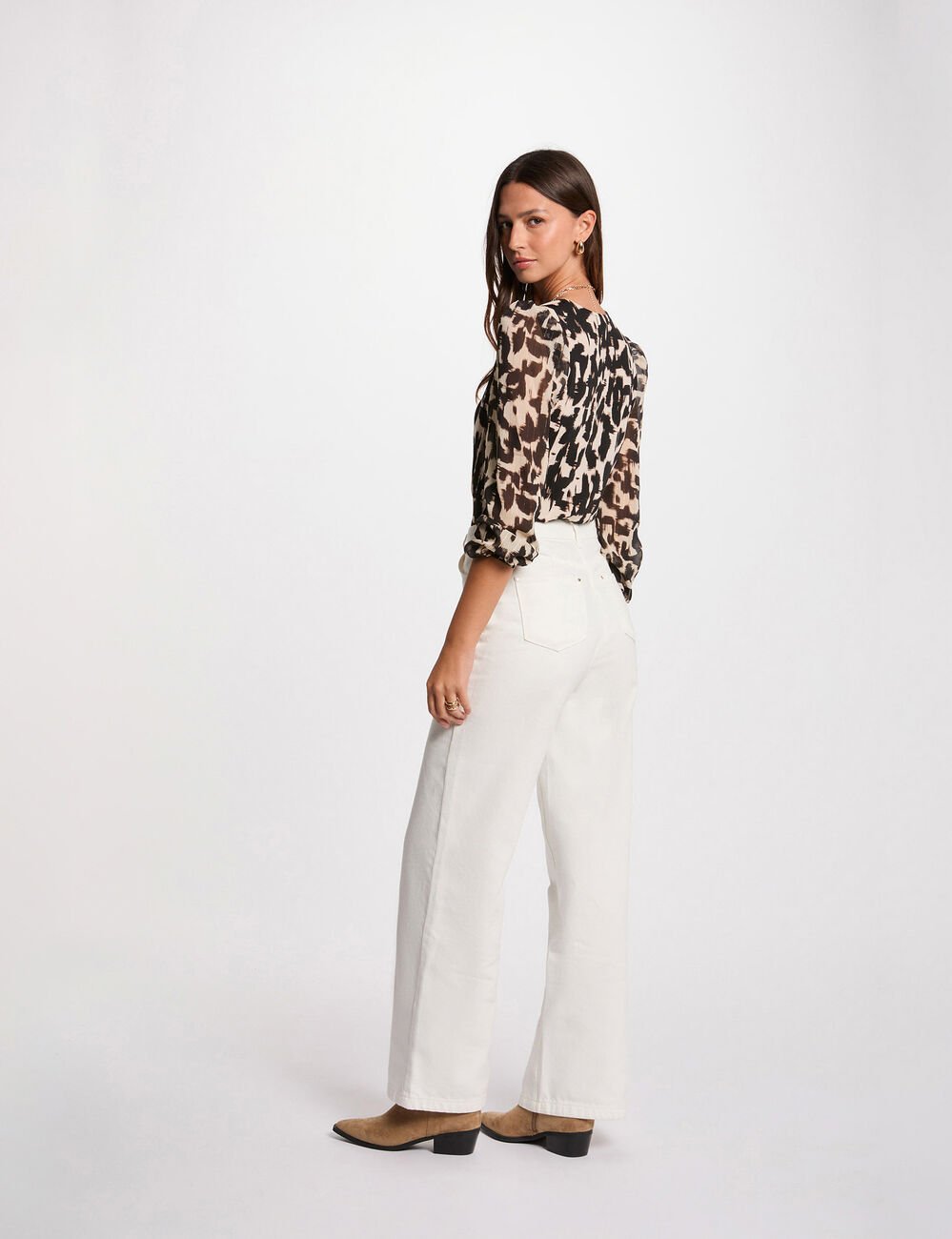 3/4 sleeve T-shirt multicolor women
