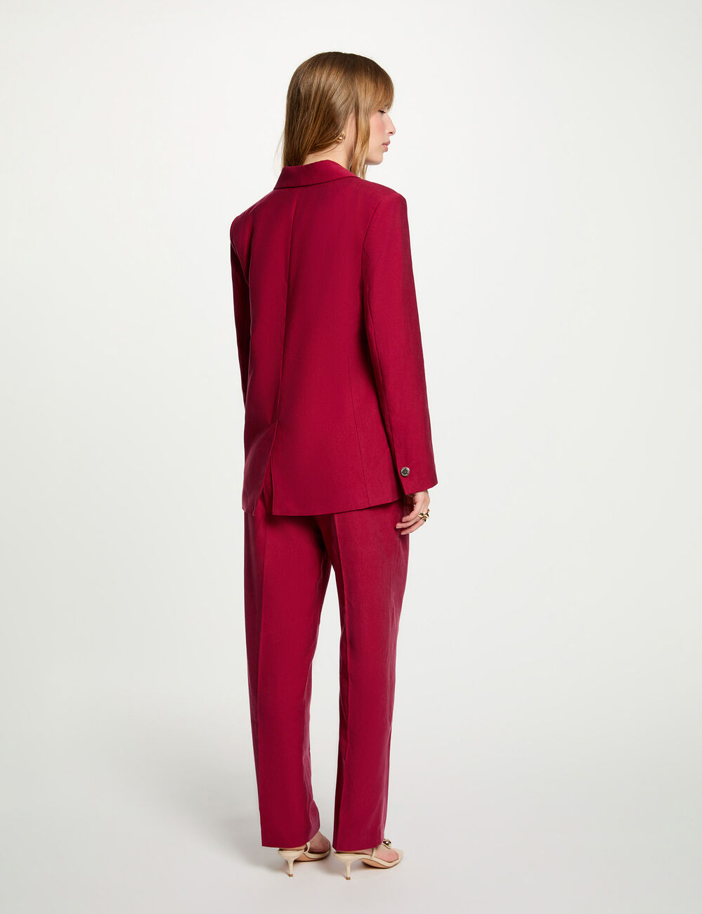 Blazer jacket bordeaux women