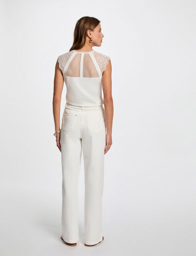 Short-sleeved t-shirt white women