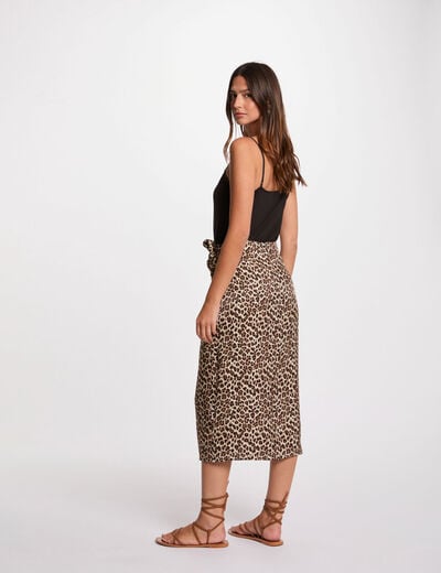 Printed midi skirt multicolor women
