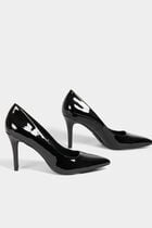 Stilettos with patent effect black women