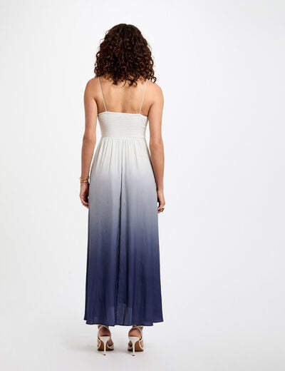 Maxi loose straight dress multicolor women
