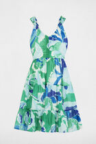 Printed A-line mini dress multicolor women