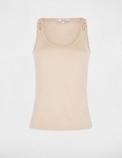 Sleeveless vest top sand women