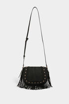 Bag croc effect and fringes black women