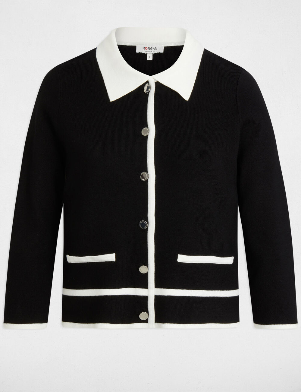 Cardigan 3/4-length sleeves black women