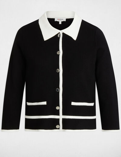 Cardigan 3/4-length sleeves black women