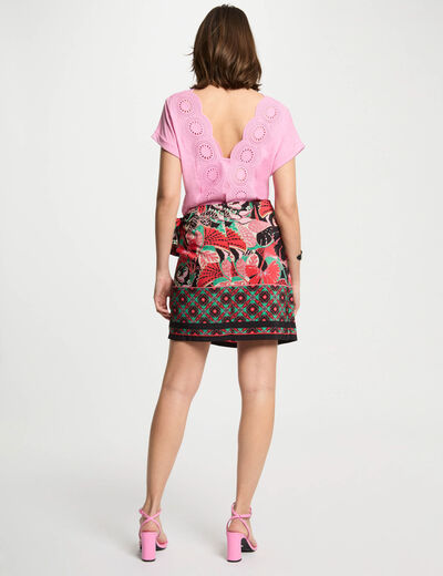Printed tied skirt multicolor women