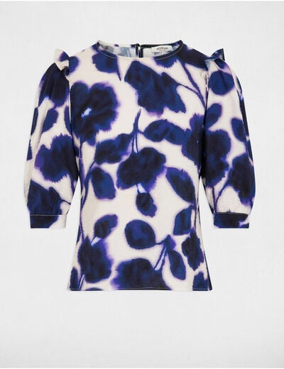 3/4-length sleeved blouse multicolor women