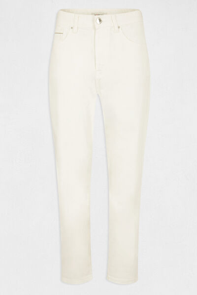 Straight trousers white ladies'