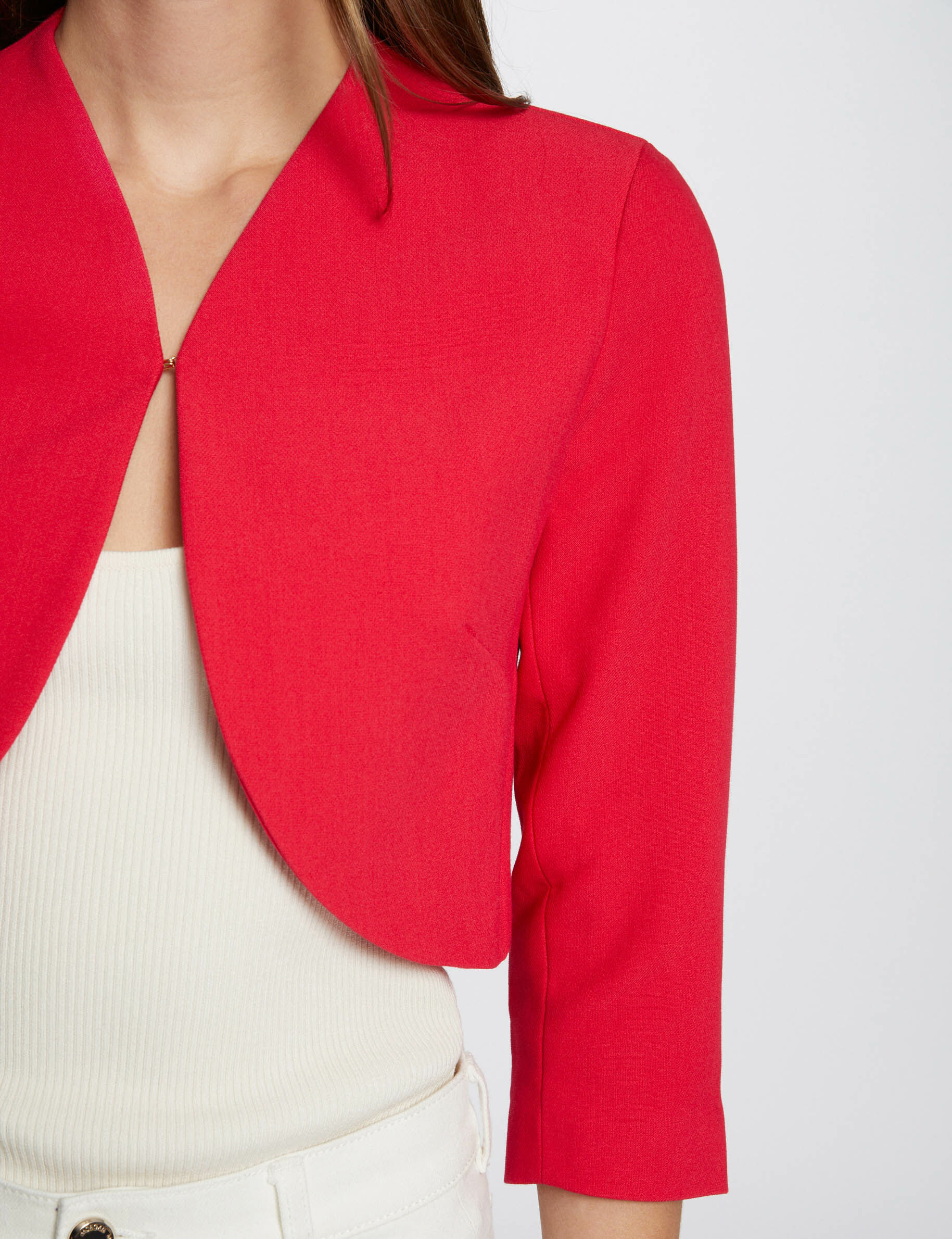 Ladies red bolero jacket on sale