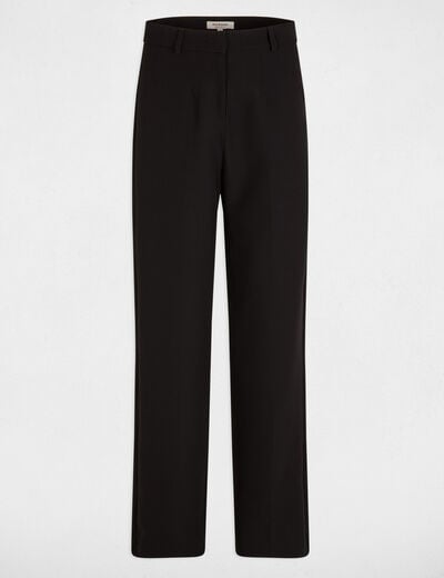 Straight trousers with darts black women