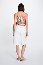 Satin cowl neck top multicolor women