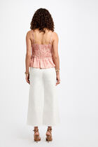 High-waisted flare jeans white women