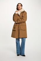 long adjustable parka camel women Long adjustable parka camel women