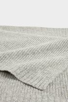 Scarf with sequins mid-grey women