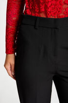 Straight trousers with darts black women
