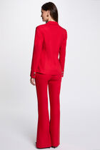 Mid-length blazer red women